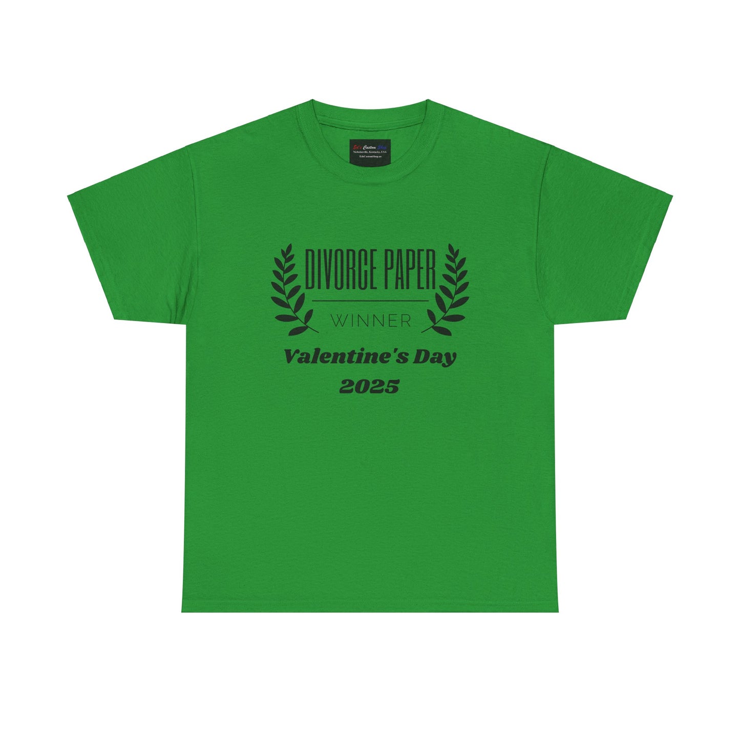 Funny Divorce Paper Winner Unisex Heavy Cotton Tee - Perfect for Valentine’s Day 2025