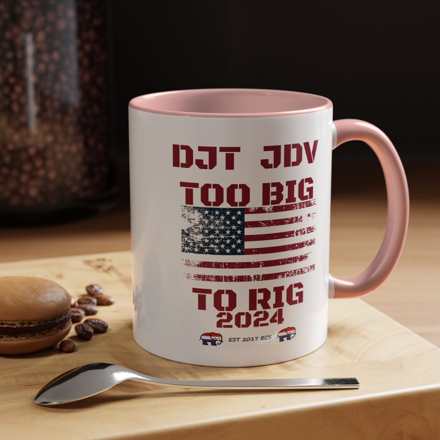 Political Support Coffee Mug "Too Big To Rig" (11, 15oz)