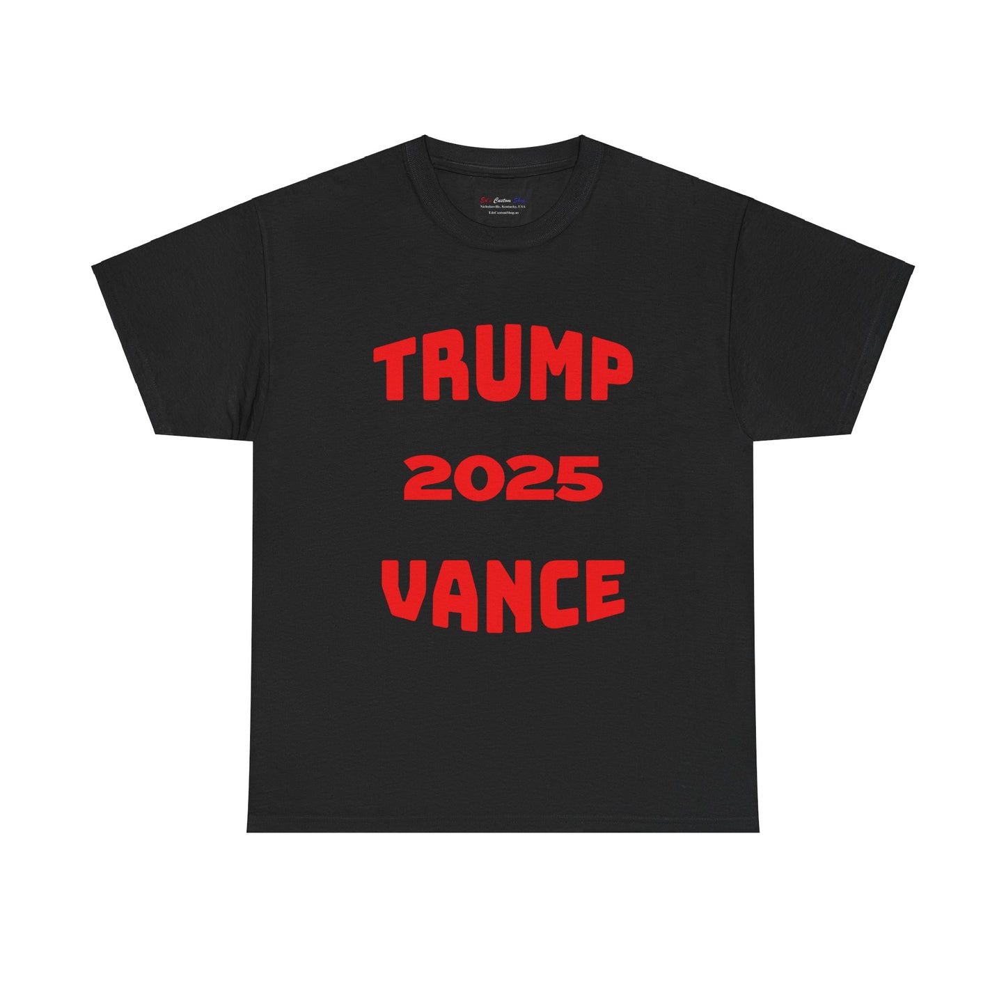 Trump 2025 Vance Unisex Heavy Cotton Tee - Bold Statement T-Shirt for Political Enthusiasts