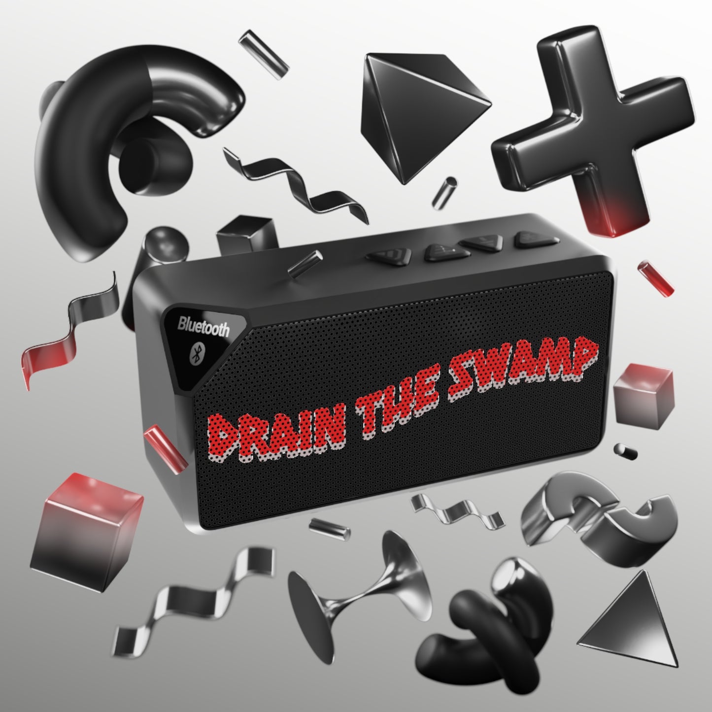 Bluetooth Speaker - Political Statement Design - Drain the Swamp - Apple Android Compatible