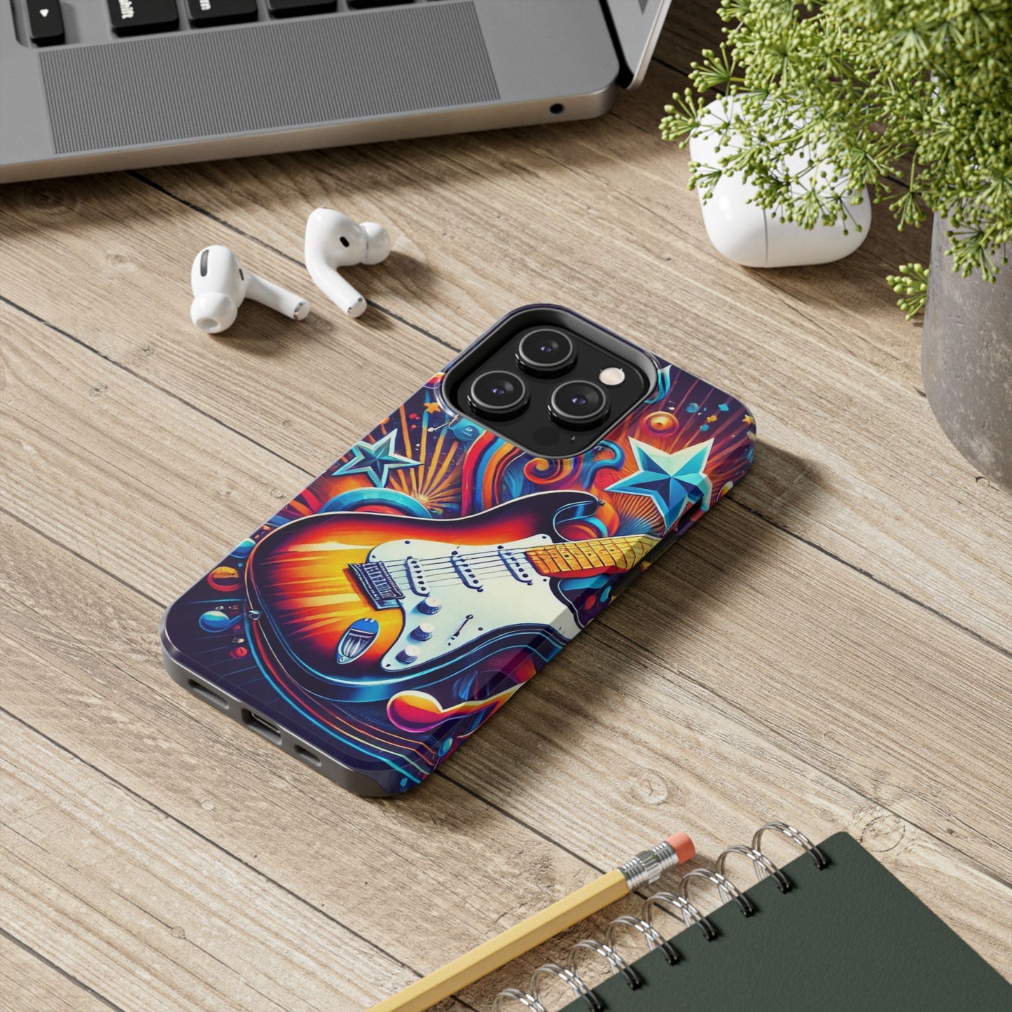 Vibrant Guitar Phone Case - Perfect for Music Lovers