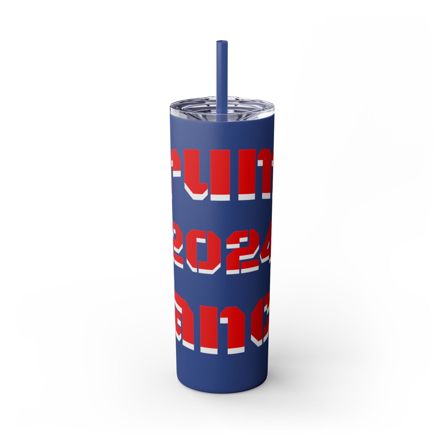 Bold 2024 Inspirational Skinny Tumbler with Straw – Perfect for Motivational Hydration