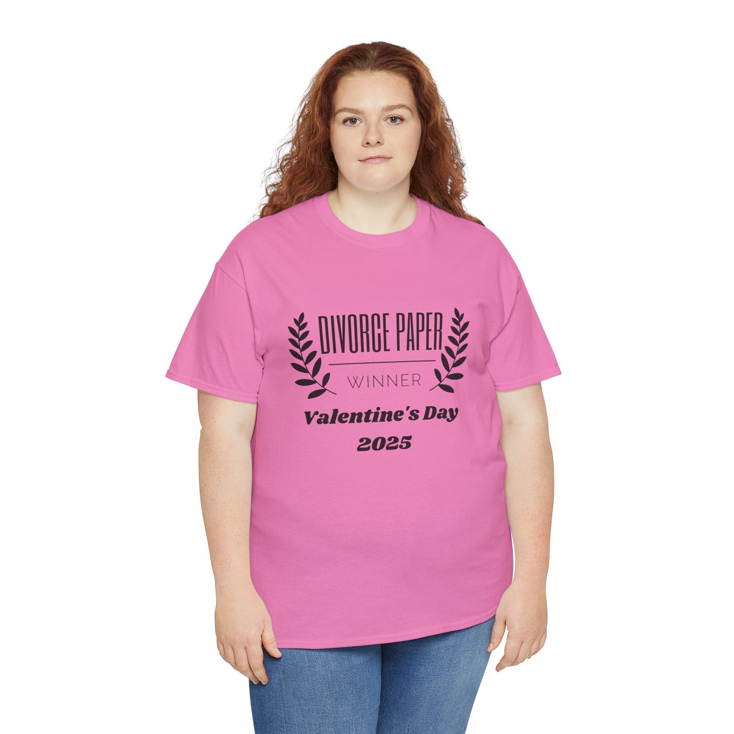 Funny Divorce Paper Winner Unisex Heavy Cotton Tee - Perfect for Valentine’s Day 2025