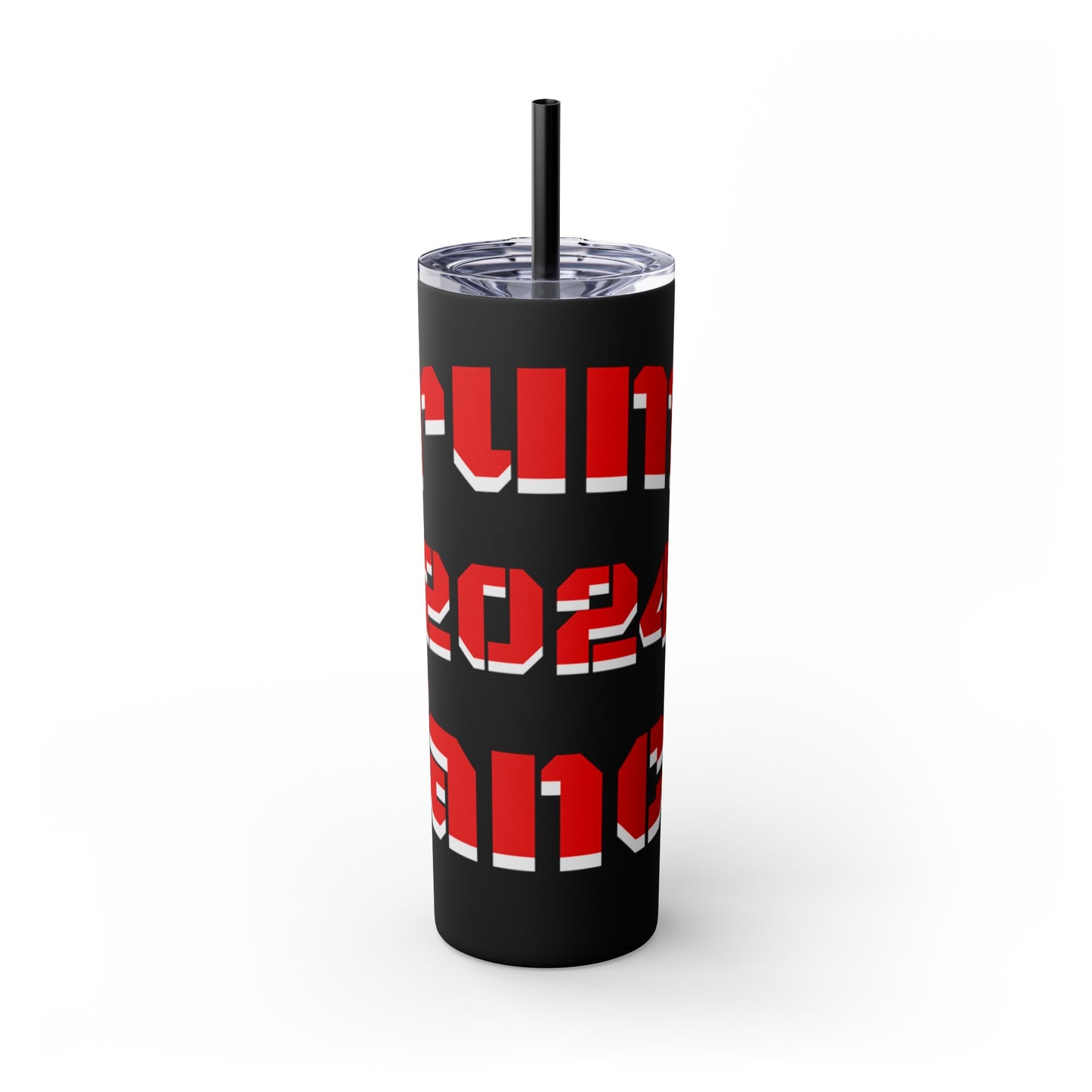 Bold 2024 Inspirational Skinny Tumbler with Straw – Perfect for Motivational Hydration