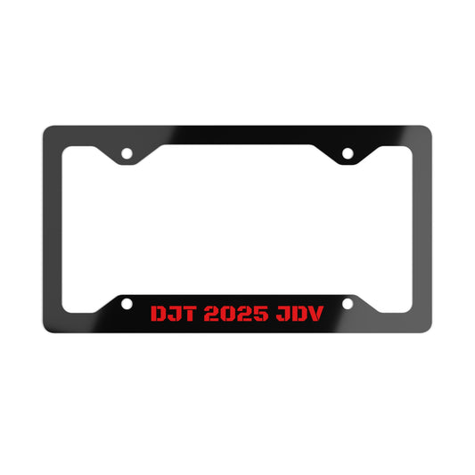 DJT JDV 2025 Metal License Plate Frame