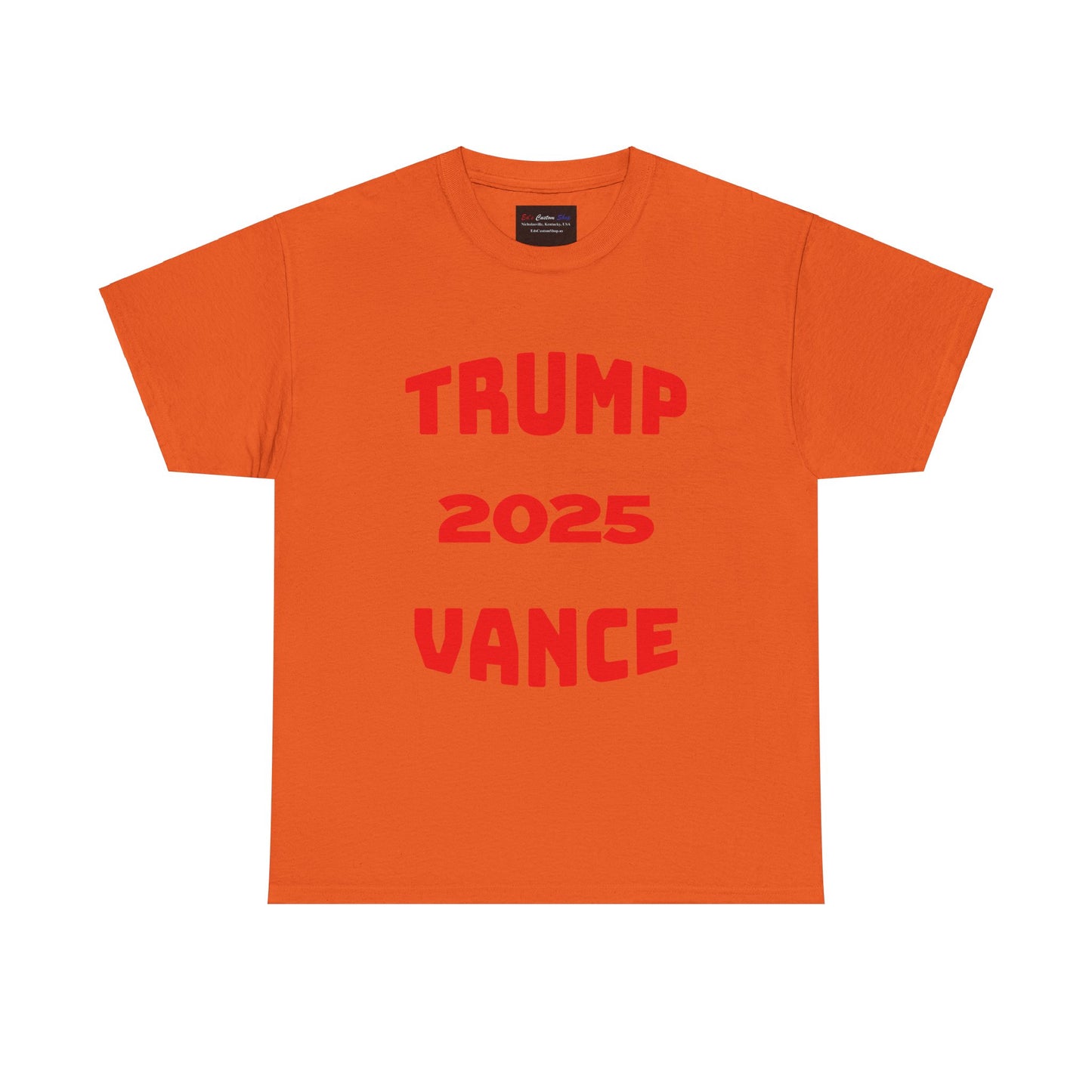 Trump 2025 Vance Unisex Heavy Cotton Tee - Bold Statement T-Shirt for Political Enthusiasts