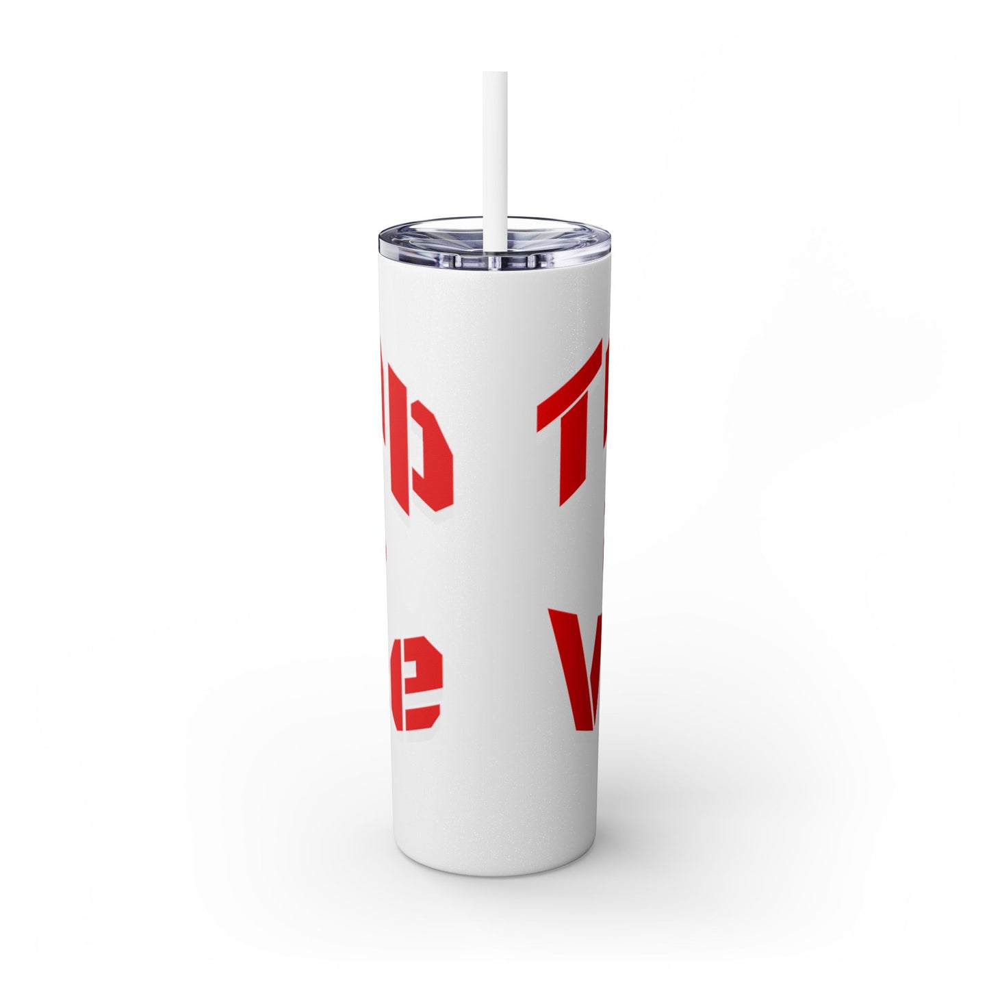 Bold 2024 Inspirational Skinny Tumbler with Straw – Perfect for Motivational Hydration