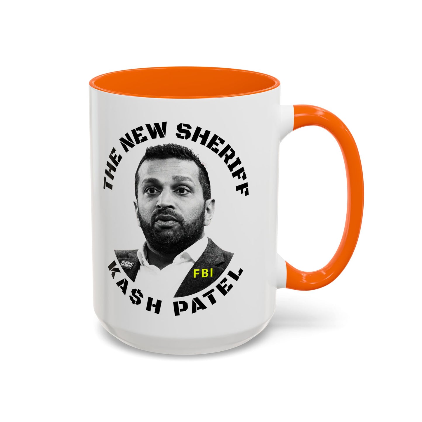 Funny Sheriff Coffee Mug - Kash Patel Design | 11 & 15oz