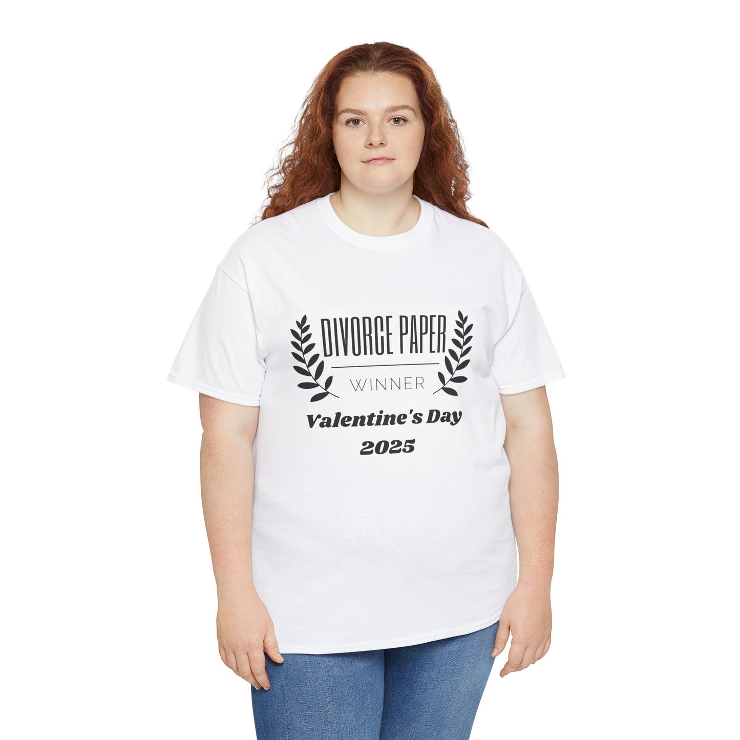 Funny Divorce Paper Winner Unisex Heavy Cotton Tee - Perfect for Valentine’s Day 2025