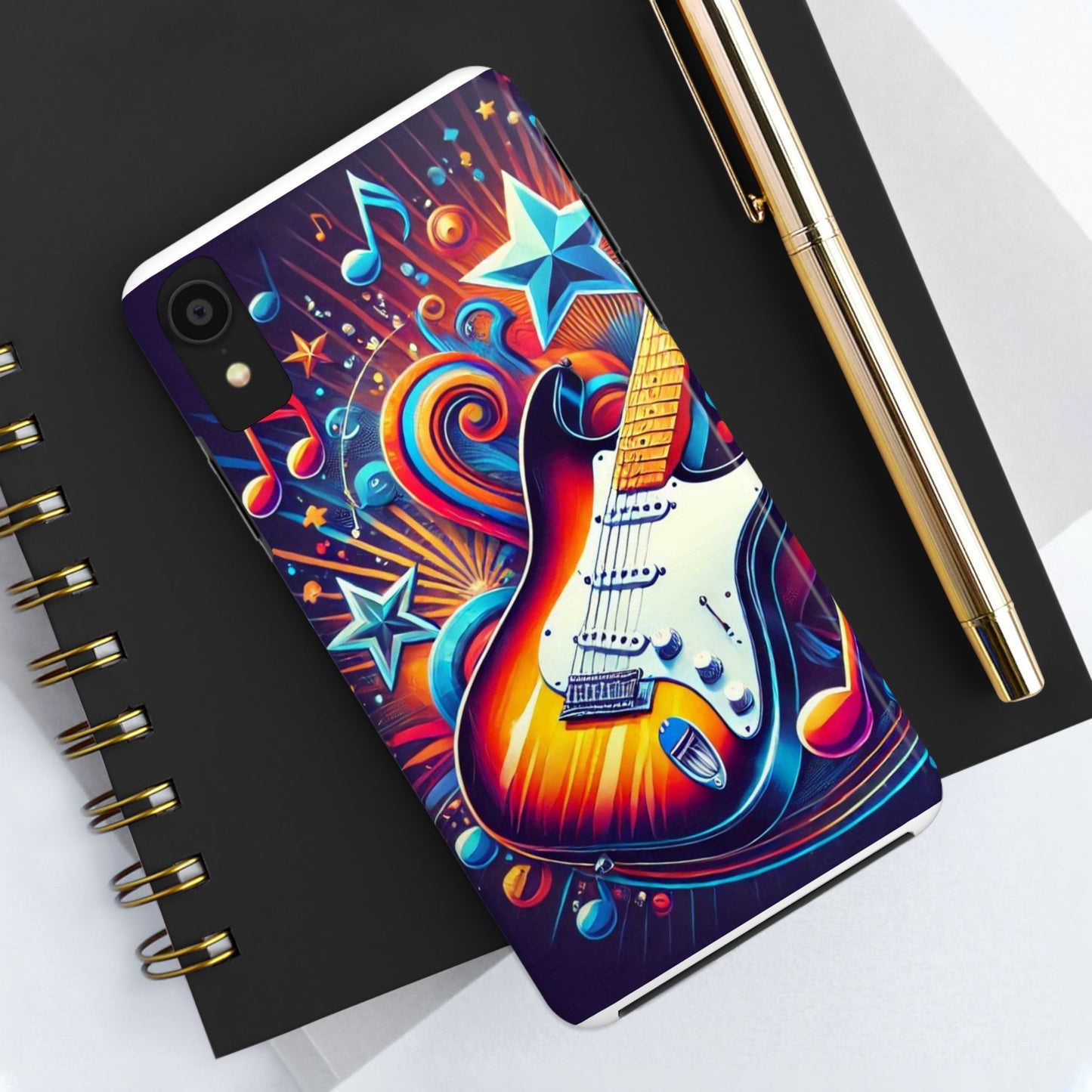 Vibrant Guitar Phone Case - Perfect for Music Lovers