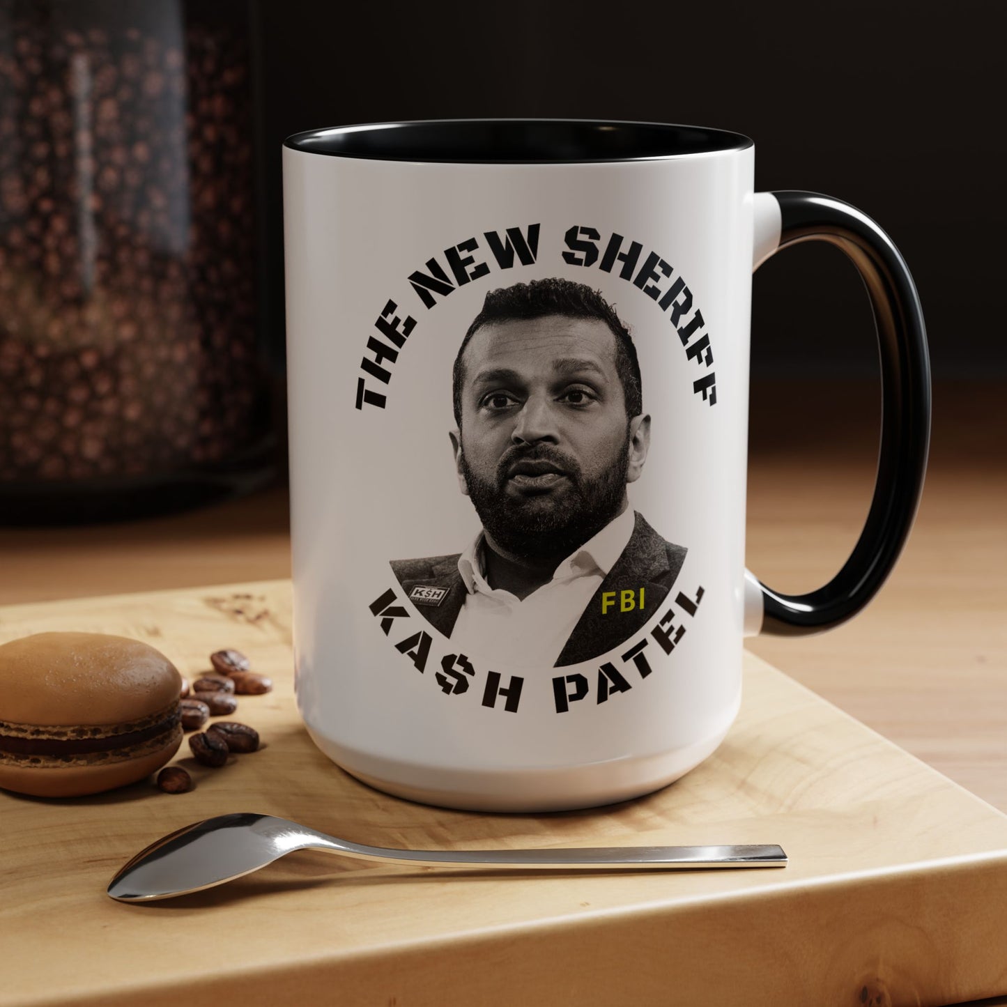 Funny Sheriff Coffee Mug - Kash Patel Design | 11 & 15oz