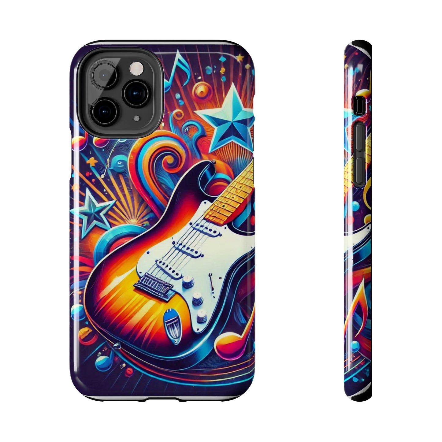 Vibrant Guitar Phone Case - Perfect for Music Lovers