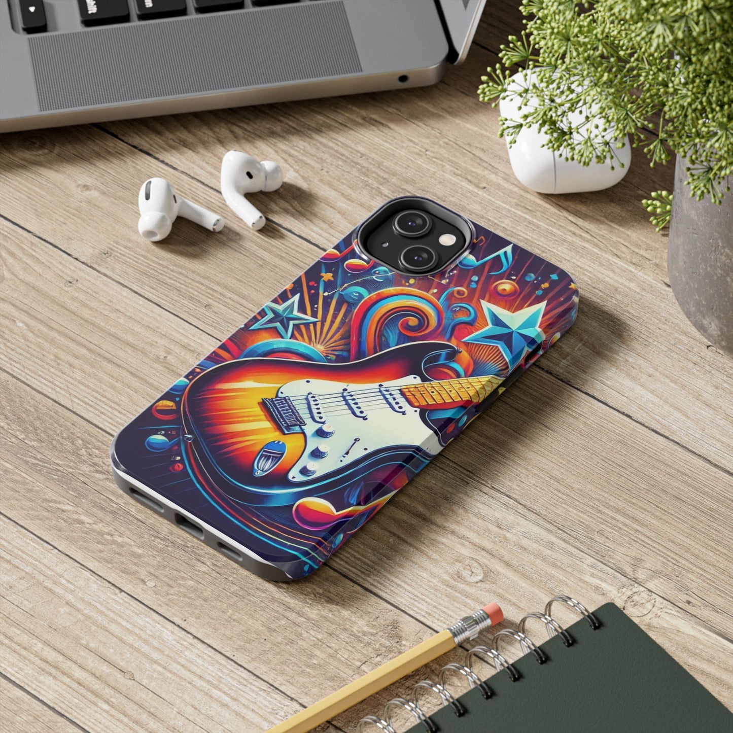 Vibrant Guitar Phone Case - Perfect for Music Lovers