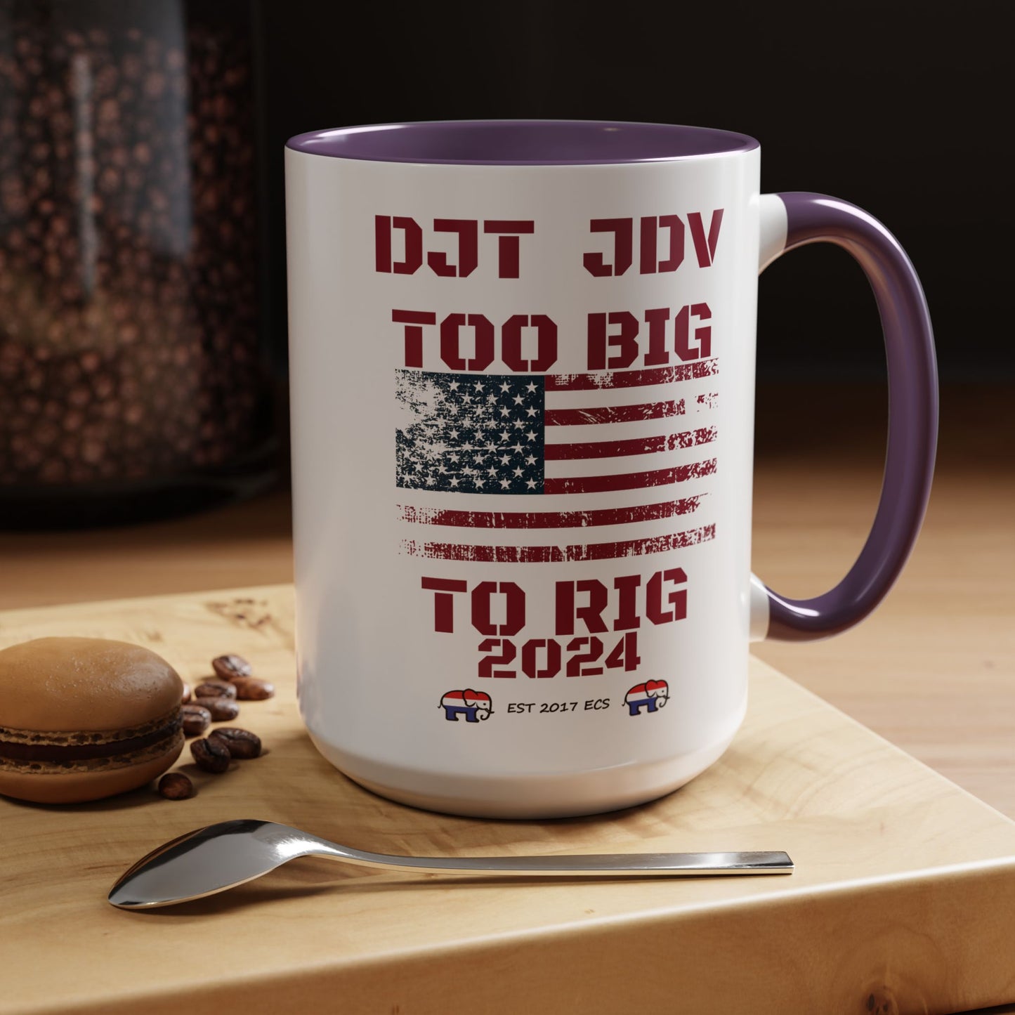 Political Support Coffee Mug "Too Big To Rig" (11, 15oz)