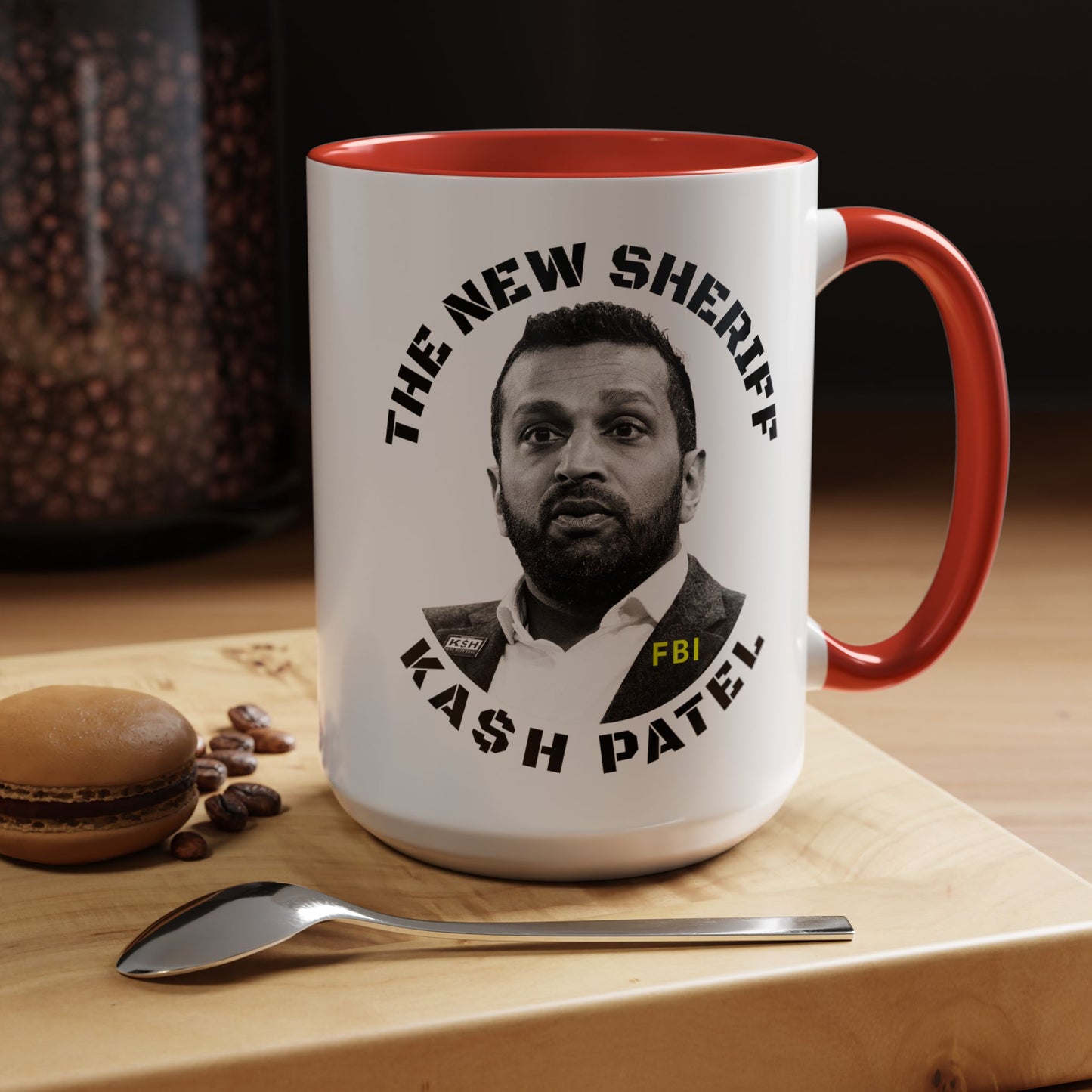 Funny Sheriff Coffee Mug - Kash Patel Design | 11 & 15oz