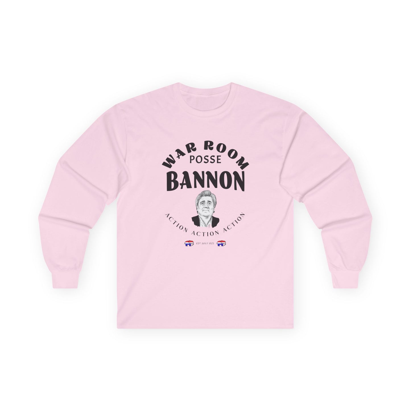 Long Sleeve Tee - Steve Bannon WarRoom RAV Donald Trump Posse Republican Gift Unisex Action Captain