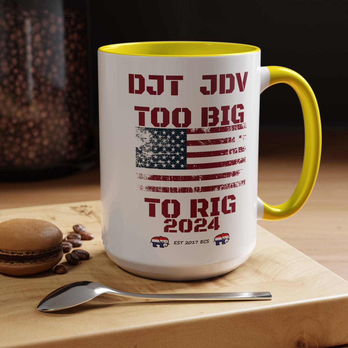 Political Support Coffee Mug "Too Big To Rig" (11, 15oz)