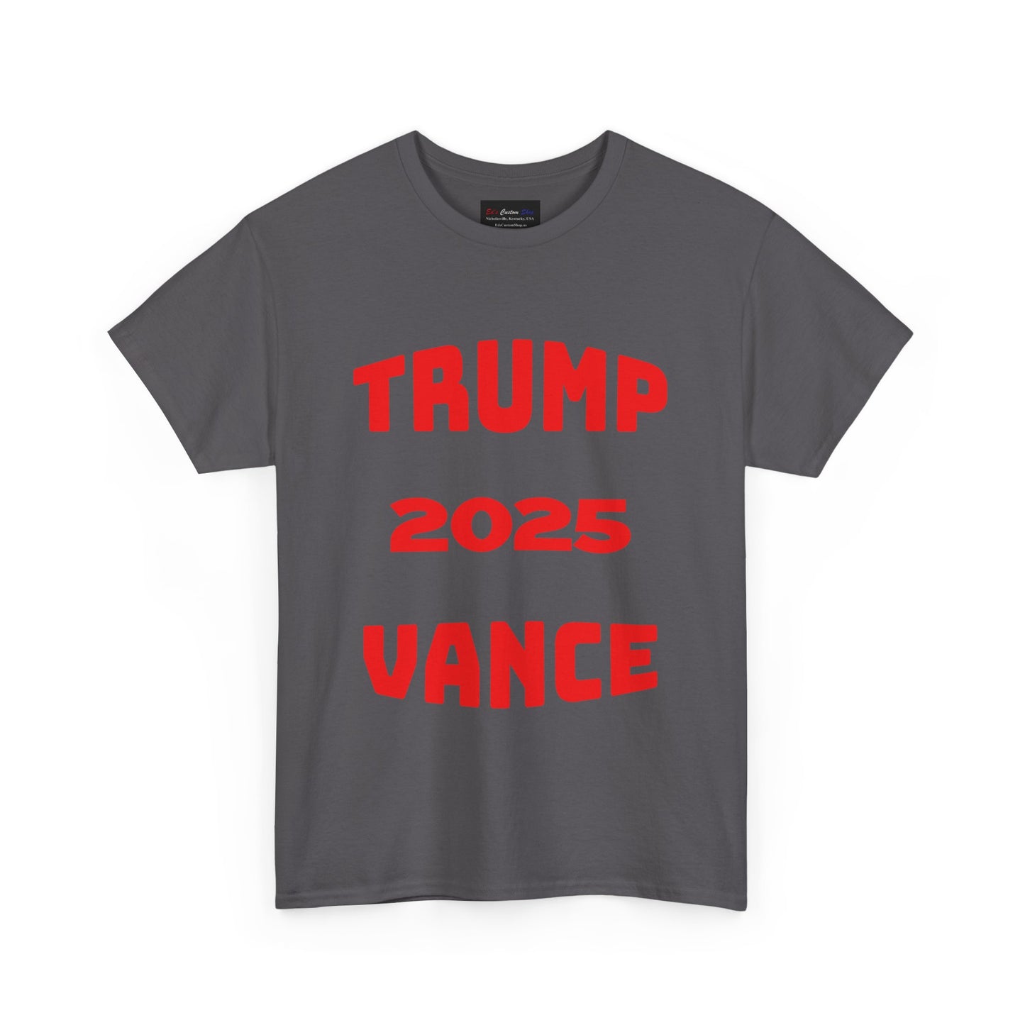 Trump 2025 Vance Unisex Heavy Cotton Tee - Bold Statement T-Shirt for Political Enthusiasts