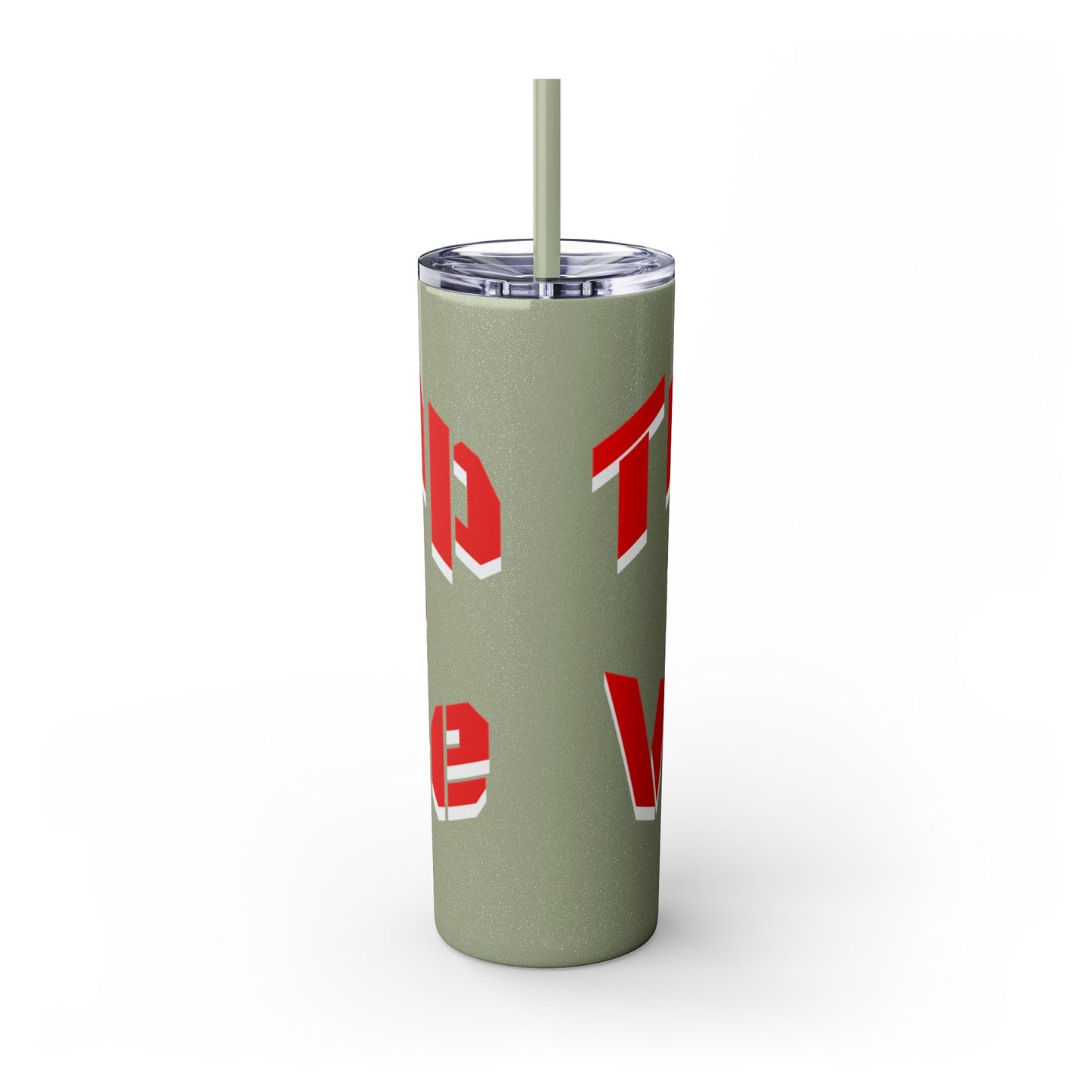 Bold 2024 Inspirational Skinny Tumbler with Straw – Perfect for Motivational Hydration