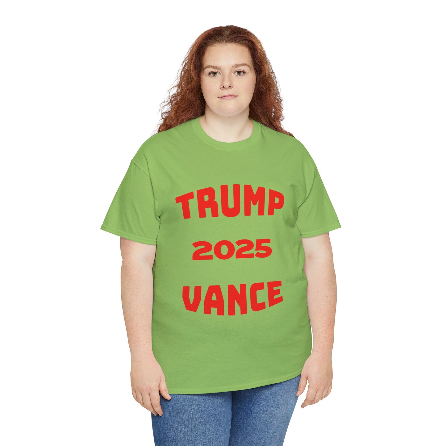 Trump 2025 Vance Unisex Heavy Cotton Tee - Bold Statement T-Shirt for Political Enthusiasts