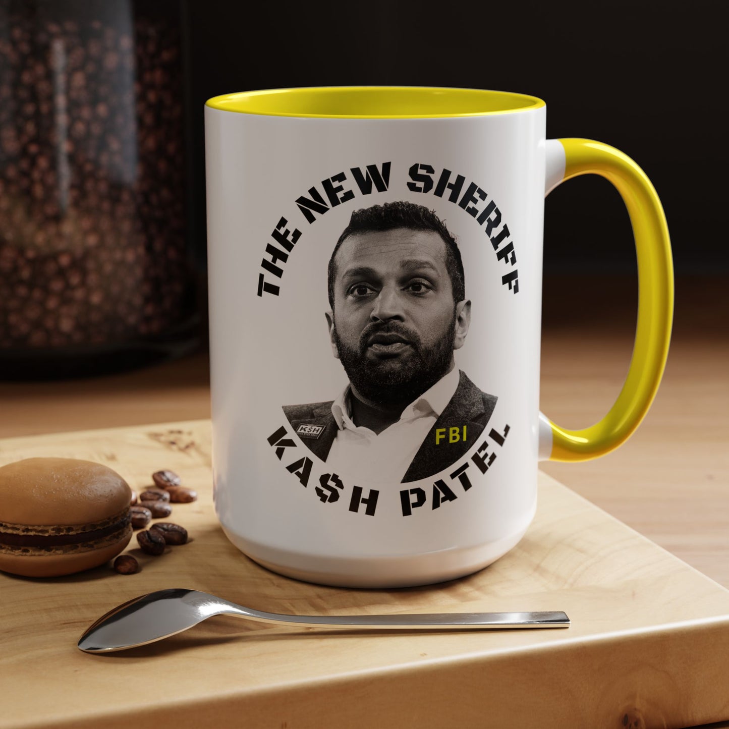 Funny Sheriff Coffee Mug - Kash Patel Design | 11 & 15oz