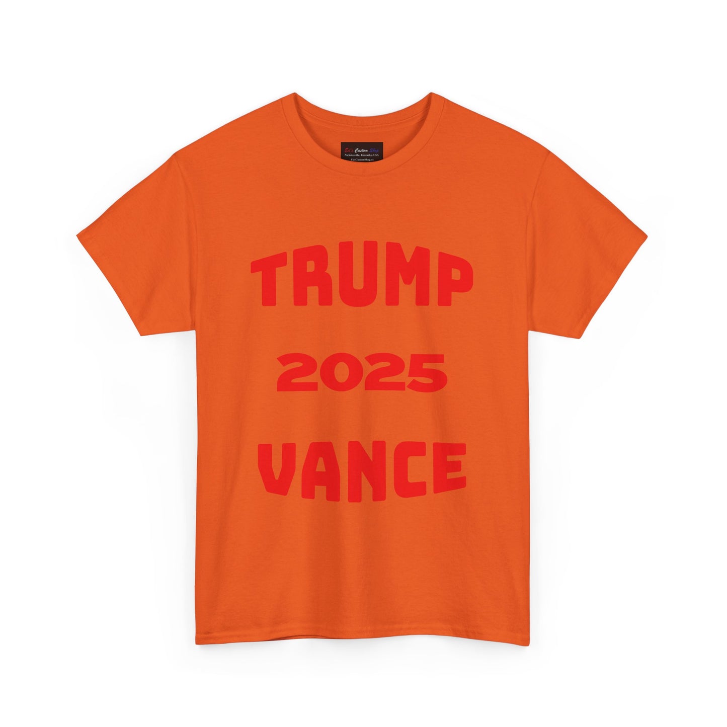 Trump 2025 Vance Unisex Heavy Cotton Tee - Bold Statement T-Shirt for Political Enthusiasts