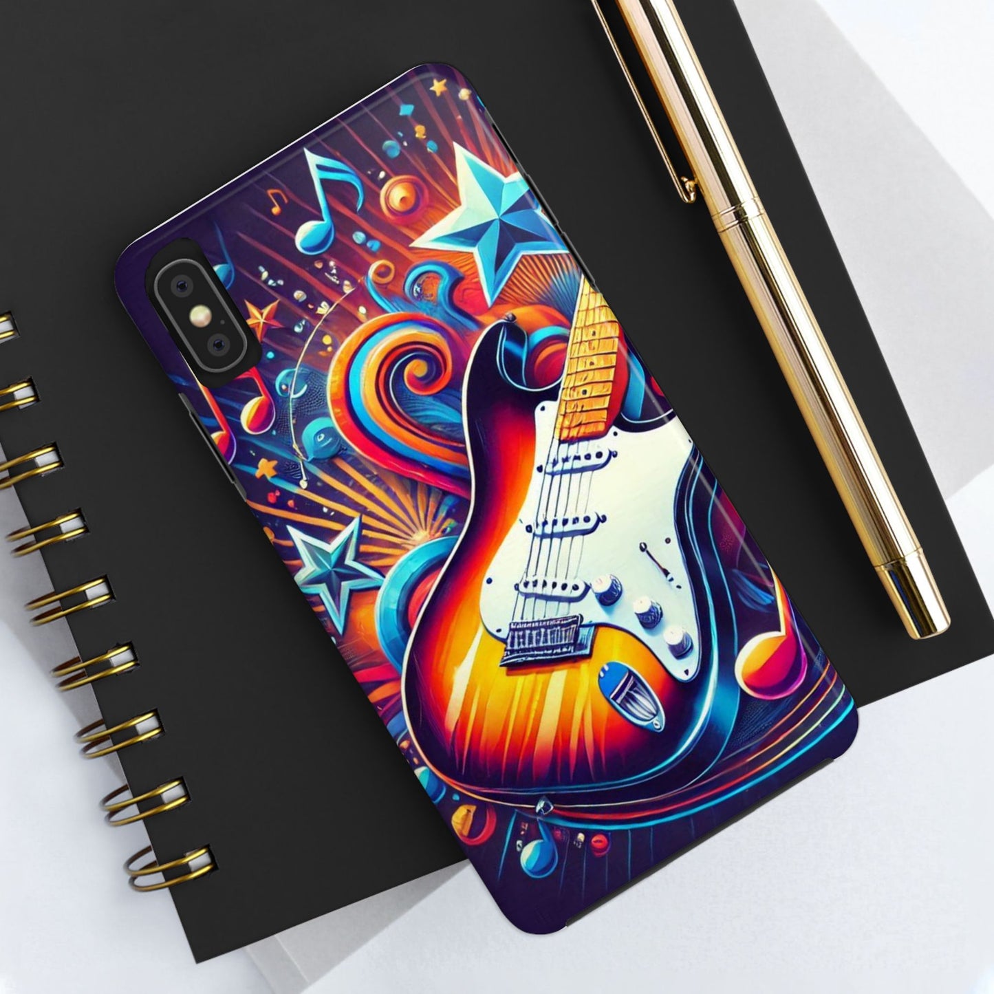 Vibrant Guitar Phone Case - Perfect for Music Lovers