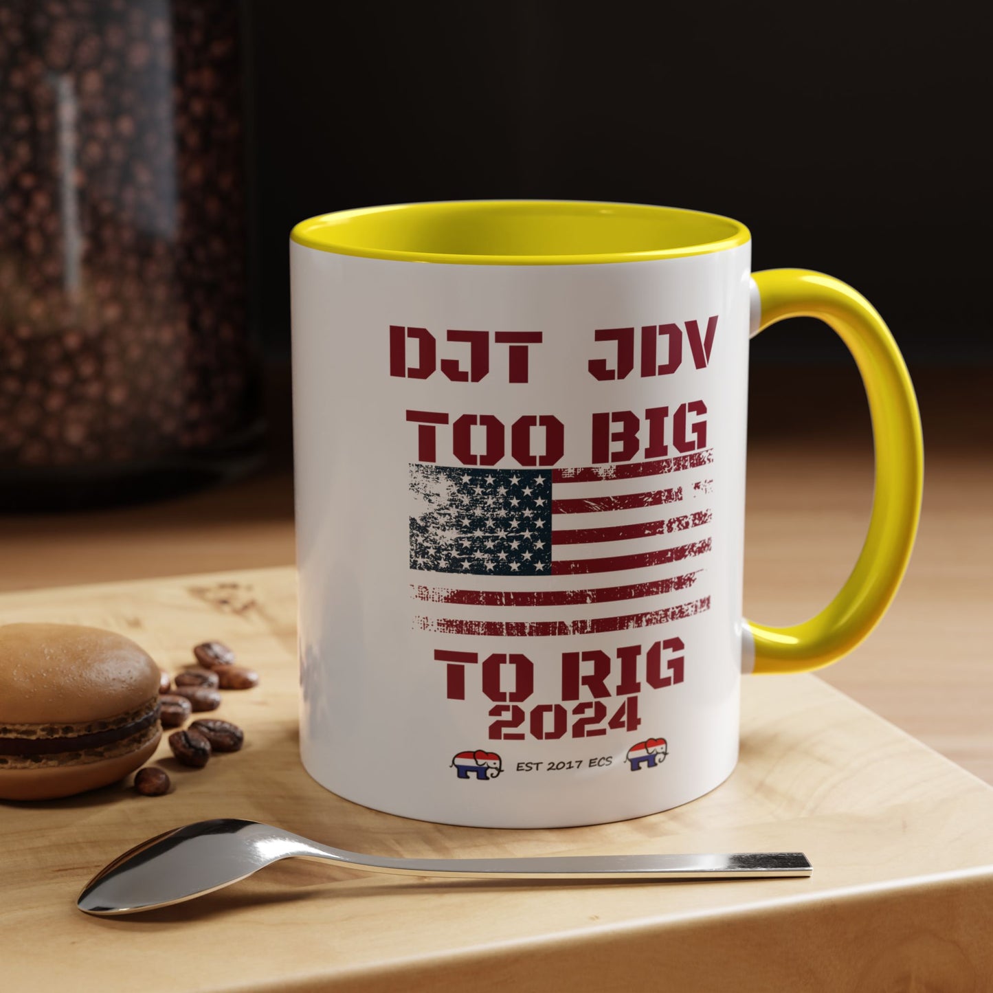 Political Support Coffee Mug "Too Big To Rig" (11, 15oz)