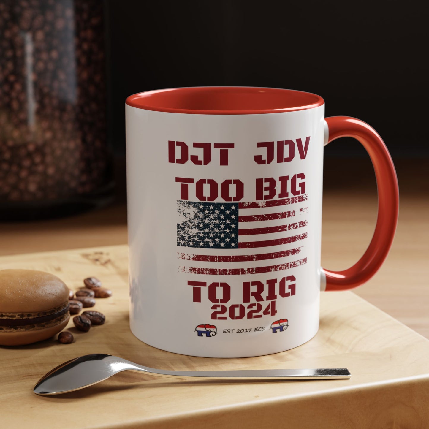 Political Support Coffee Mug "Too Big To Rig" (11, 15oz)