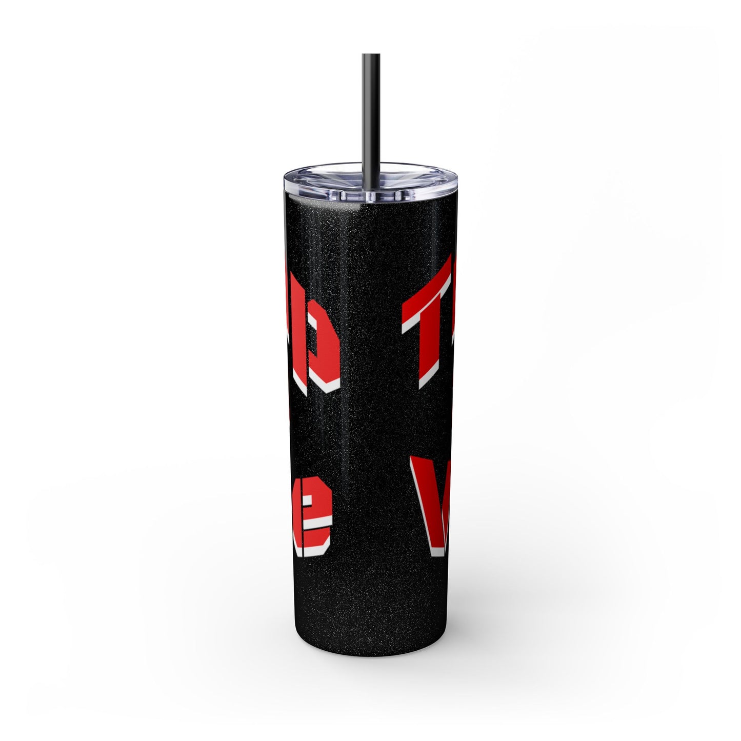 Bold 2024 Inspirational Skinny Tumbler with Straw – Perfect for Motivational Hydration