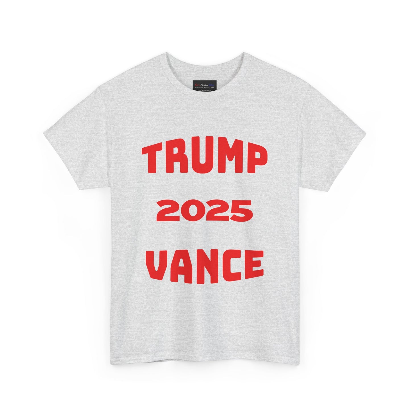 Trump 2025 Vance Unisex Heavy Cotton Tee - Bold Statement T-Shirt for Political Enthusiasts