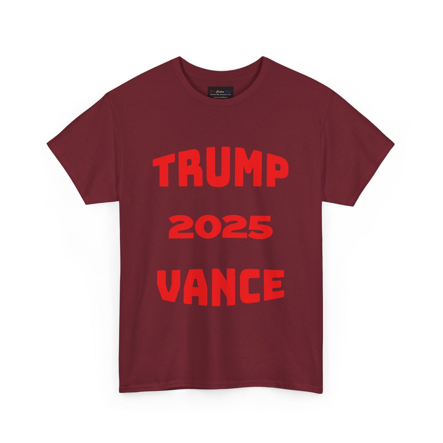 Trump 2025 Vance Unisex Heavy Cotton Tee - Bold Statement T-Shirt for Political Enthusiasts