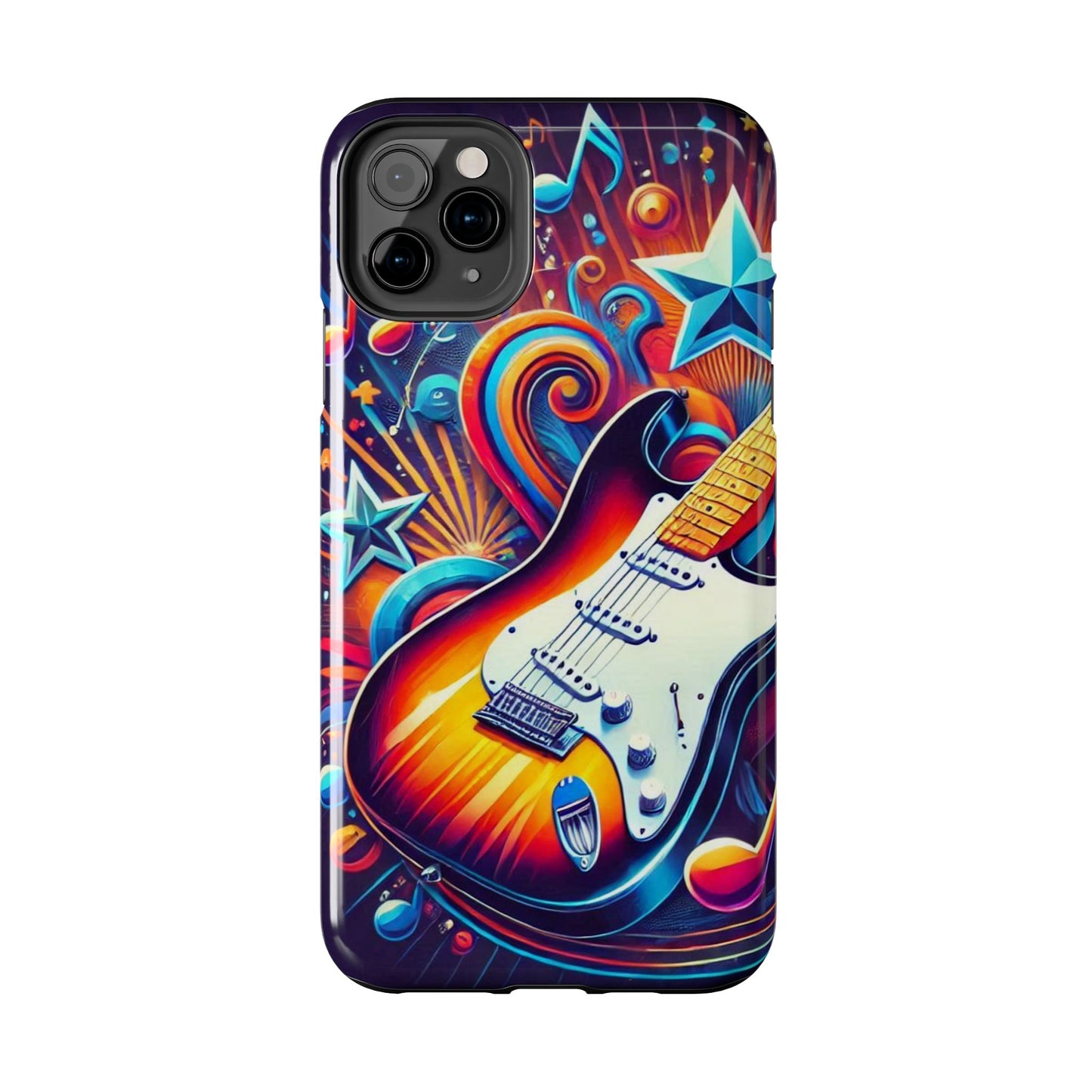 Vibrant Guitar Phone Case - Perfect for Music Lovers