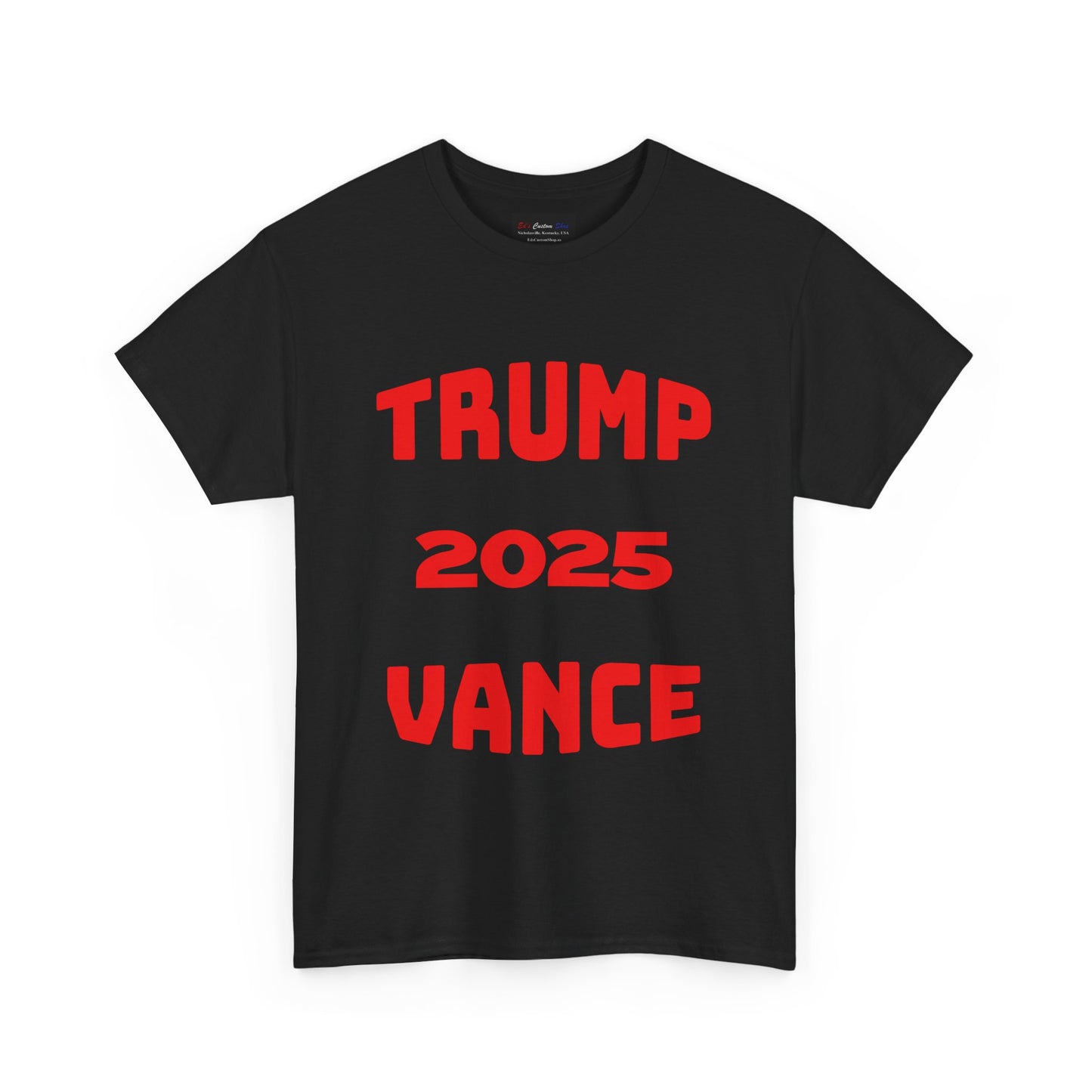 Trump 2025 Vance Unisex Heavy Cotton Tee - Bold Statement T-Shirt for Political Enthusiasts