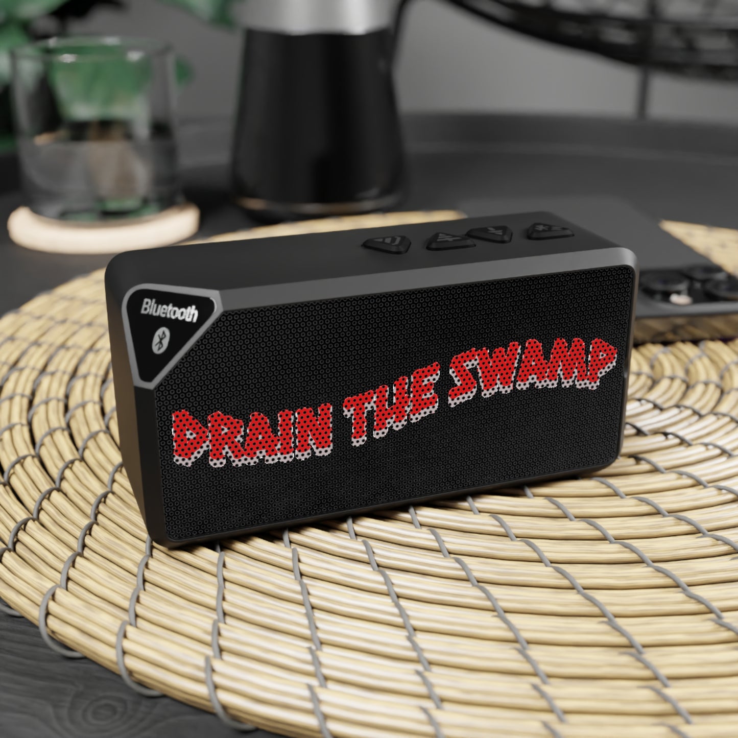 Bluetooth Speaker - Political Statement Design - Drain the Swamp - Apple Android Compatible