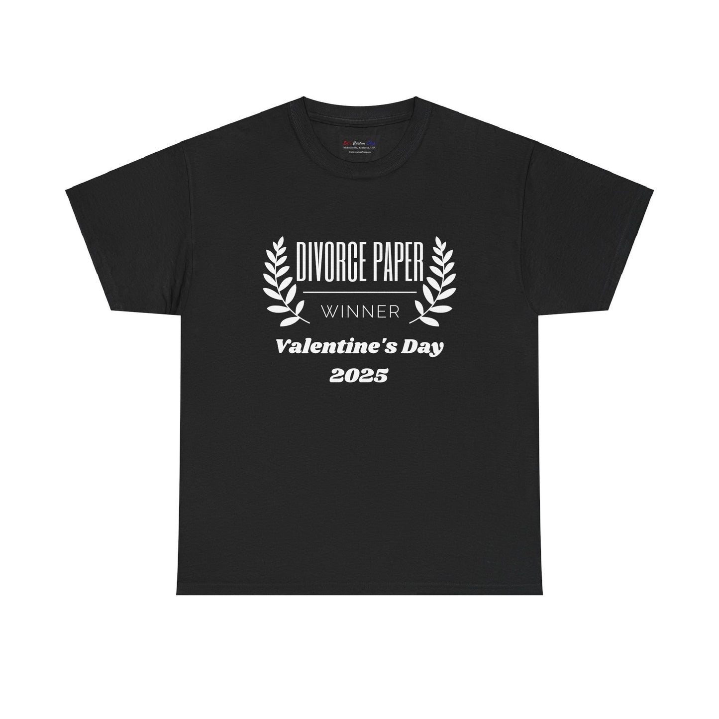 Funny Divorce Paper Winner Unisex Heavy Cotton Tee - Perfect for Valentine’s Day 2025