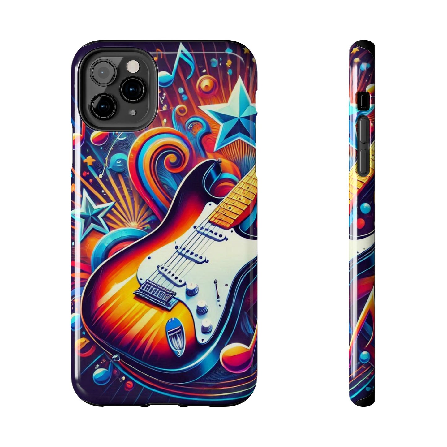 Vibrant Guitar Phone Case - Perfect for Music Lovers