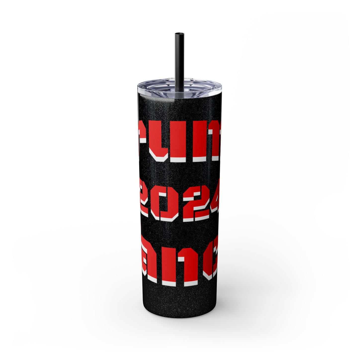 Bold 2024 Inspirational Skinny Tumbler with Straw – Perfect for Motivational Hydration