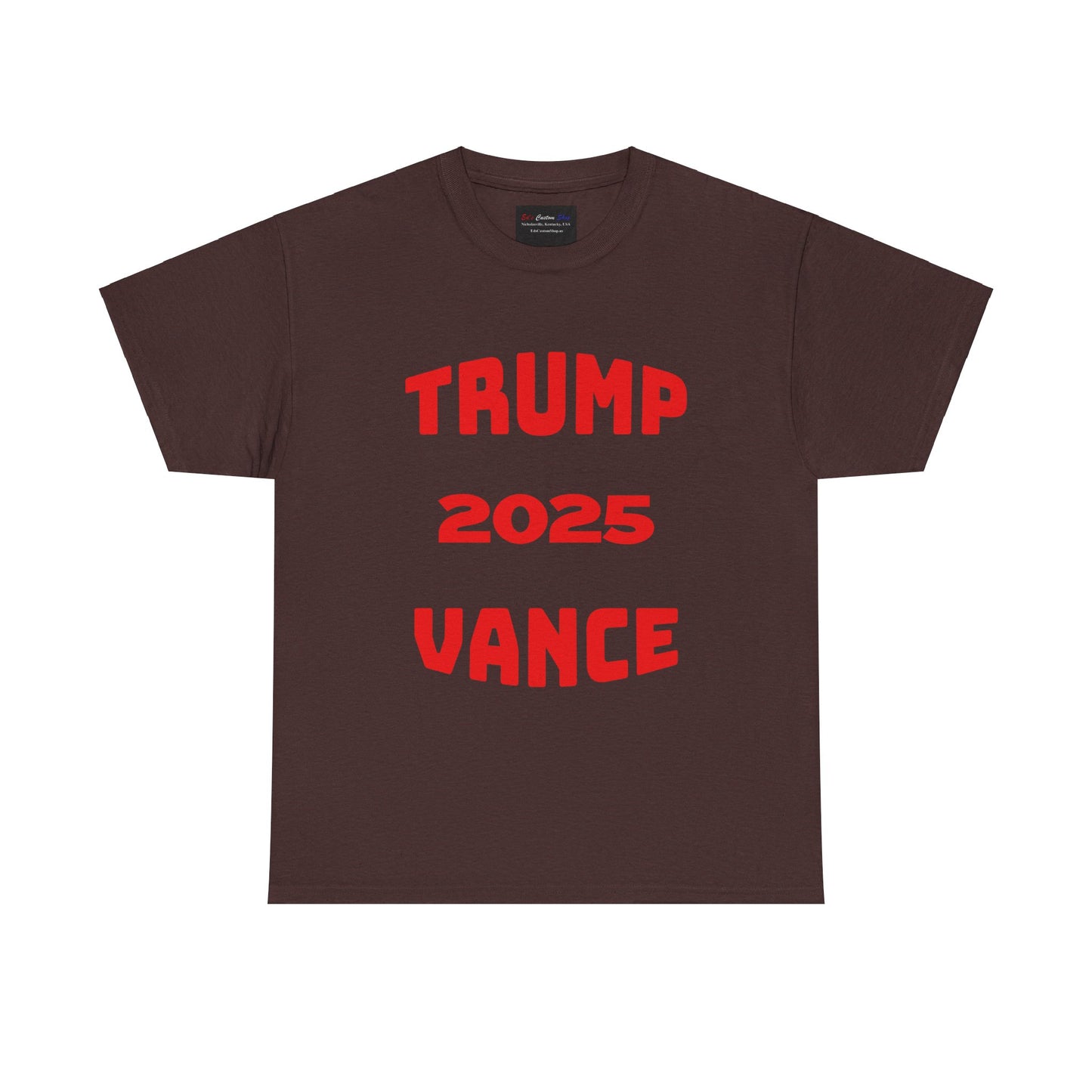 Trump 2025 Vance Unisex Heavy Cotton Tee - Bold Statement T-Shirt for Political Enthusiasts