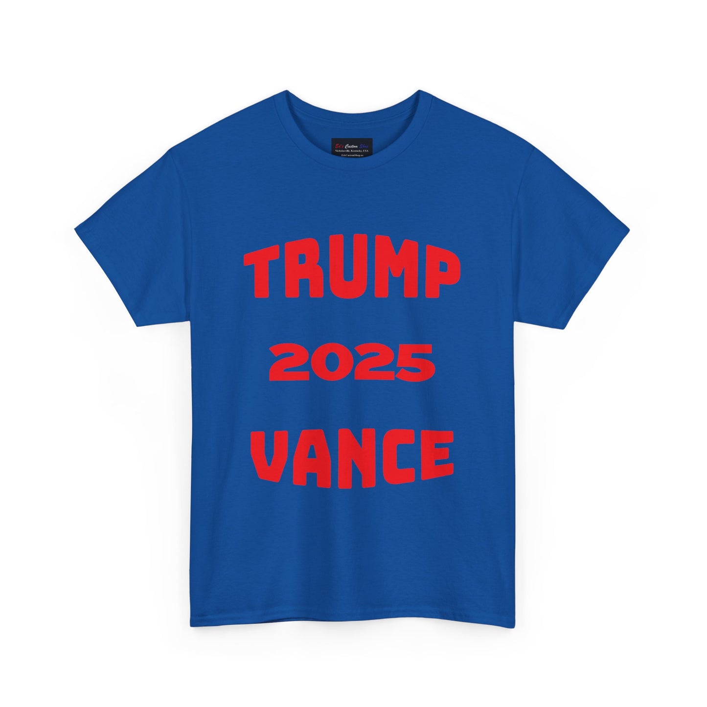 Trump 2025 Vance Unisex Heavy Cotton Tee - Bold Statement T-Shirt for Political Enthusiasts