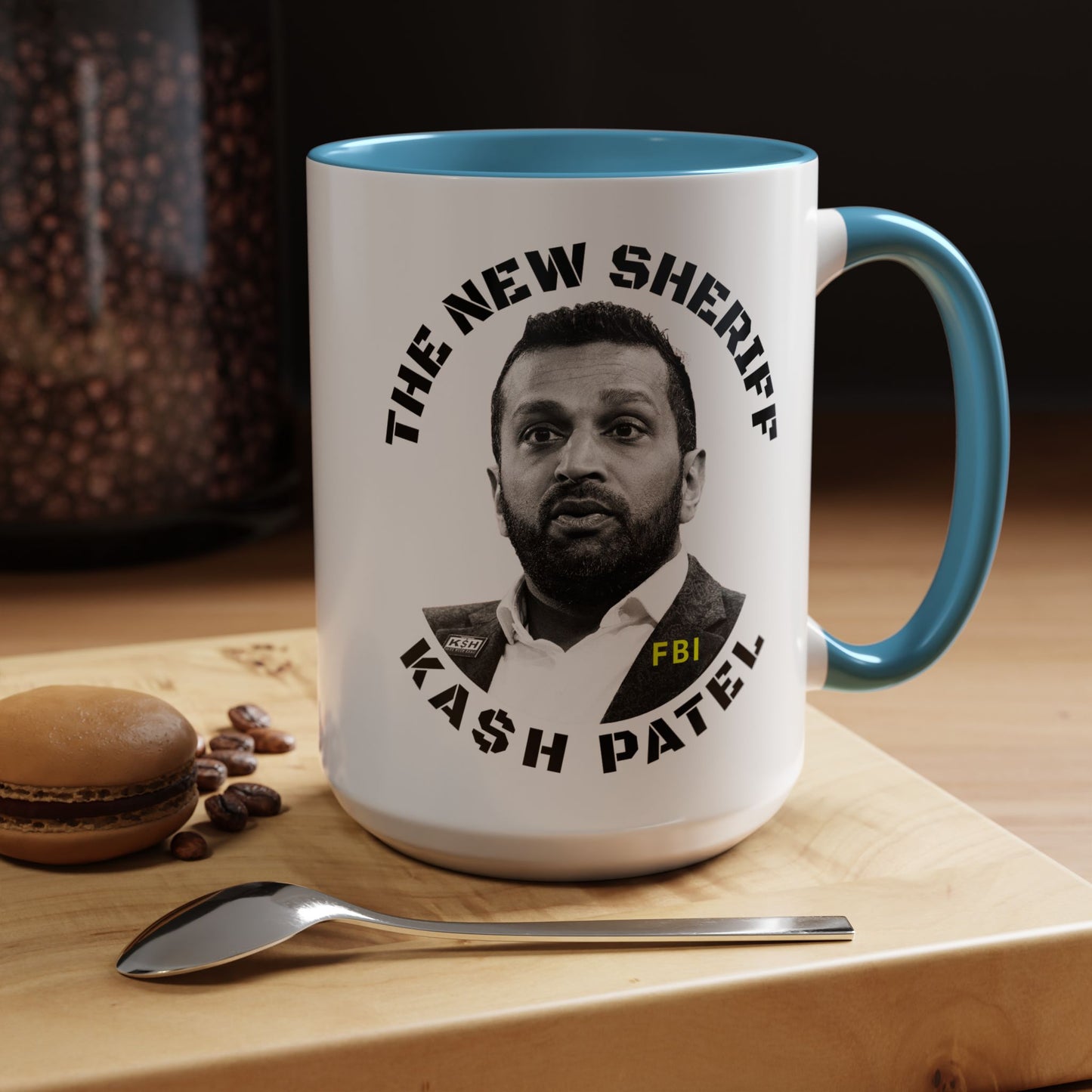 Funny Sheriff Coffee Mug - Kash Patel Design | 11 & 15oz