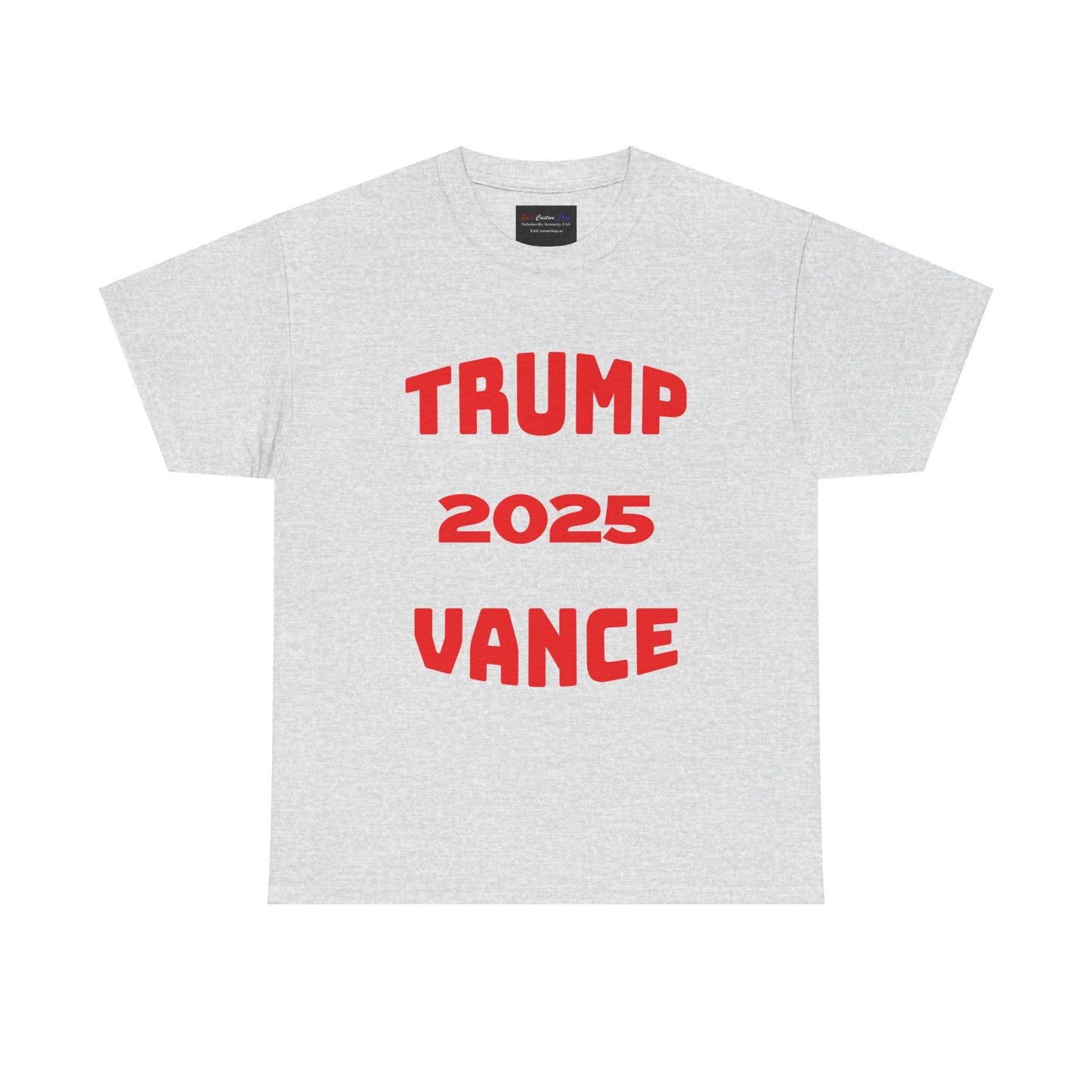 Trump 2025 Vance Unisex Heavy Cotton Tee - Bold Statement T-Shirt for Political Enthusiasts