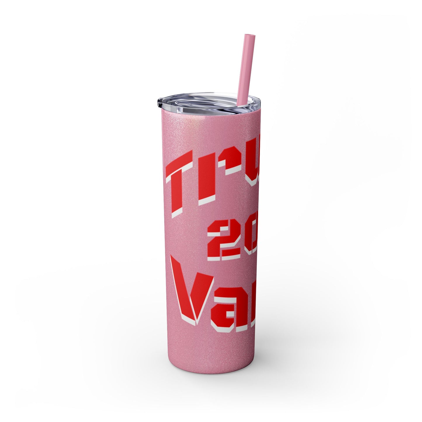 Bold 2024 Inspirational Skinny Tumbler with Straw – Perfect for Motivational Hydration