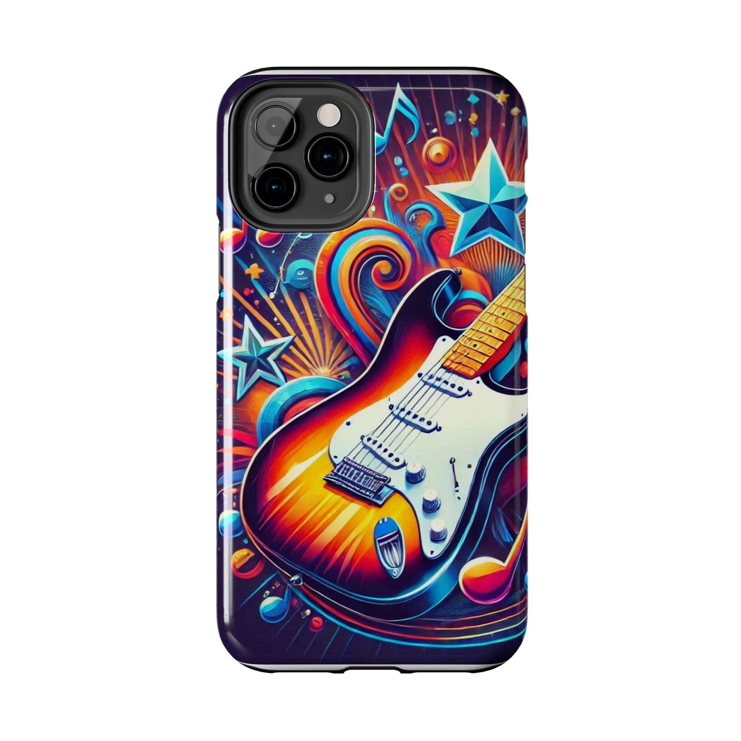 Vibrant Guitar Phone Case - Perfect for Music Lovers