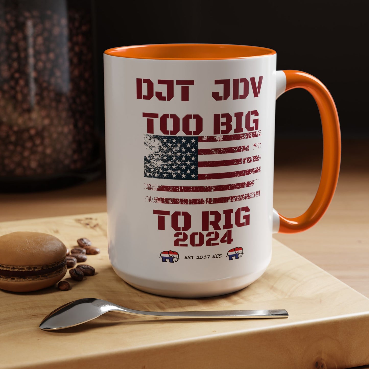 Political Support Coffee Mug "Too Big To Rig" (11, 15oz)