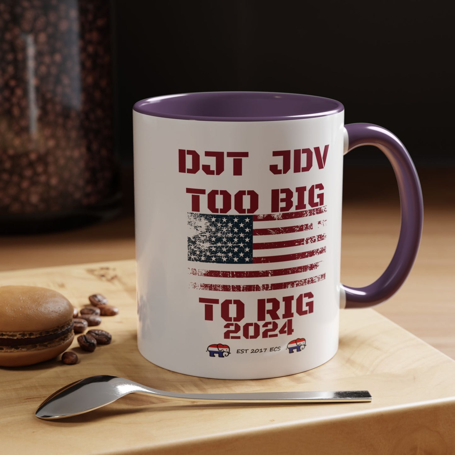 Political Support Coffee Mug "Too Big To Rig" (11, 15oz)