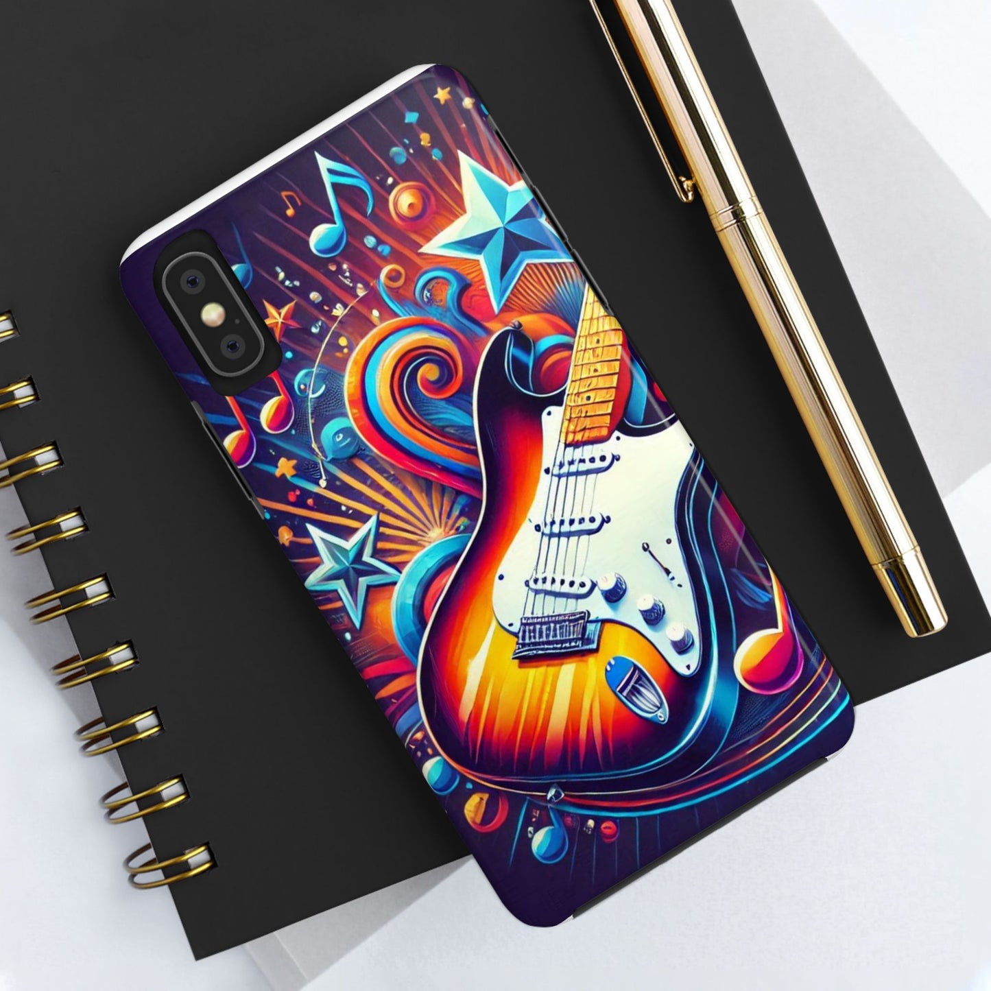 Vibrant Guitar Phone Case - Perfect for Music Lovers