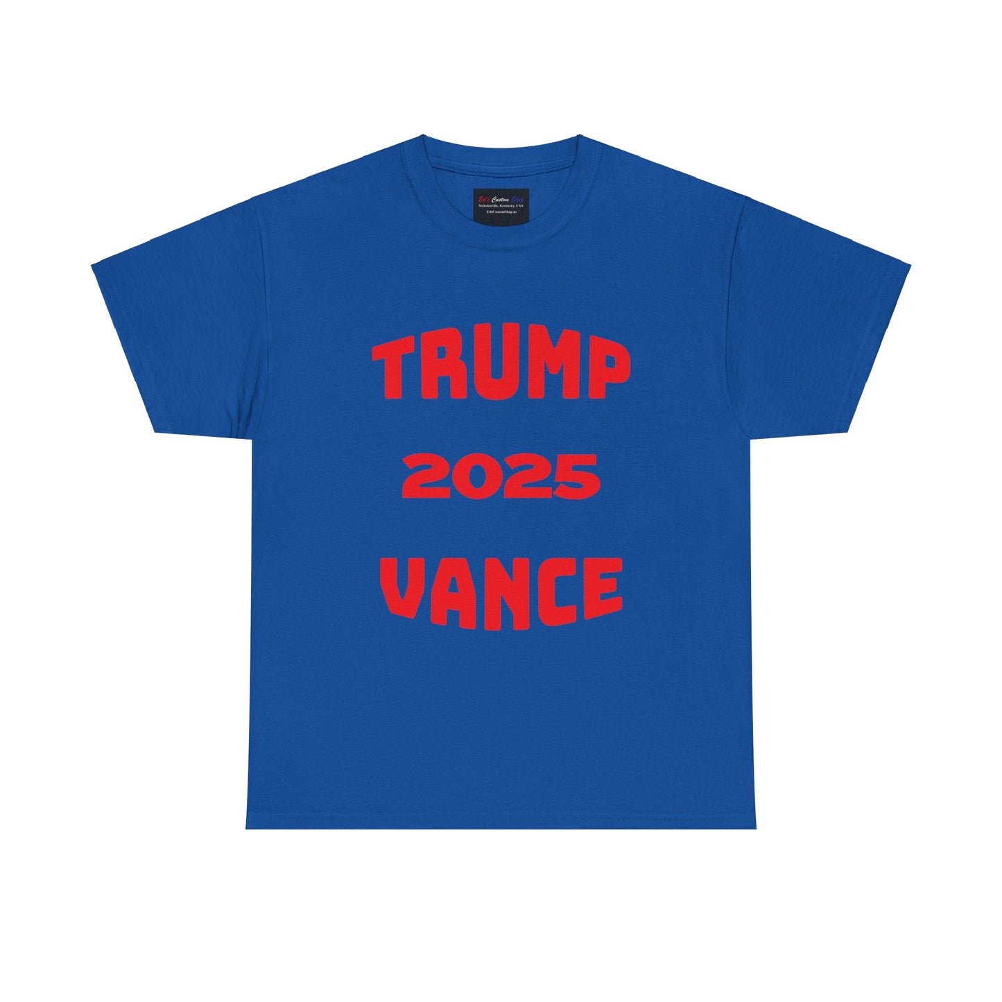 Trump 2025 Vance Unisex Heavy Cotton Tee - Bold Statement T-Shirt for Political Enthusiasts