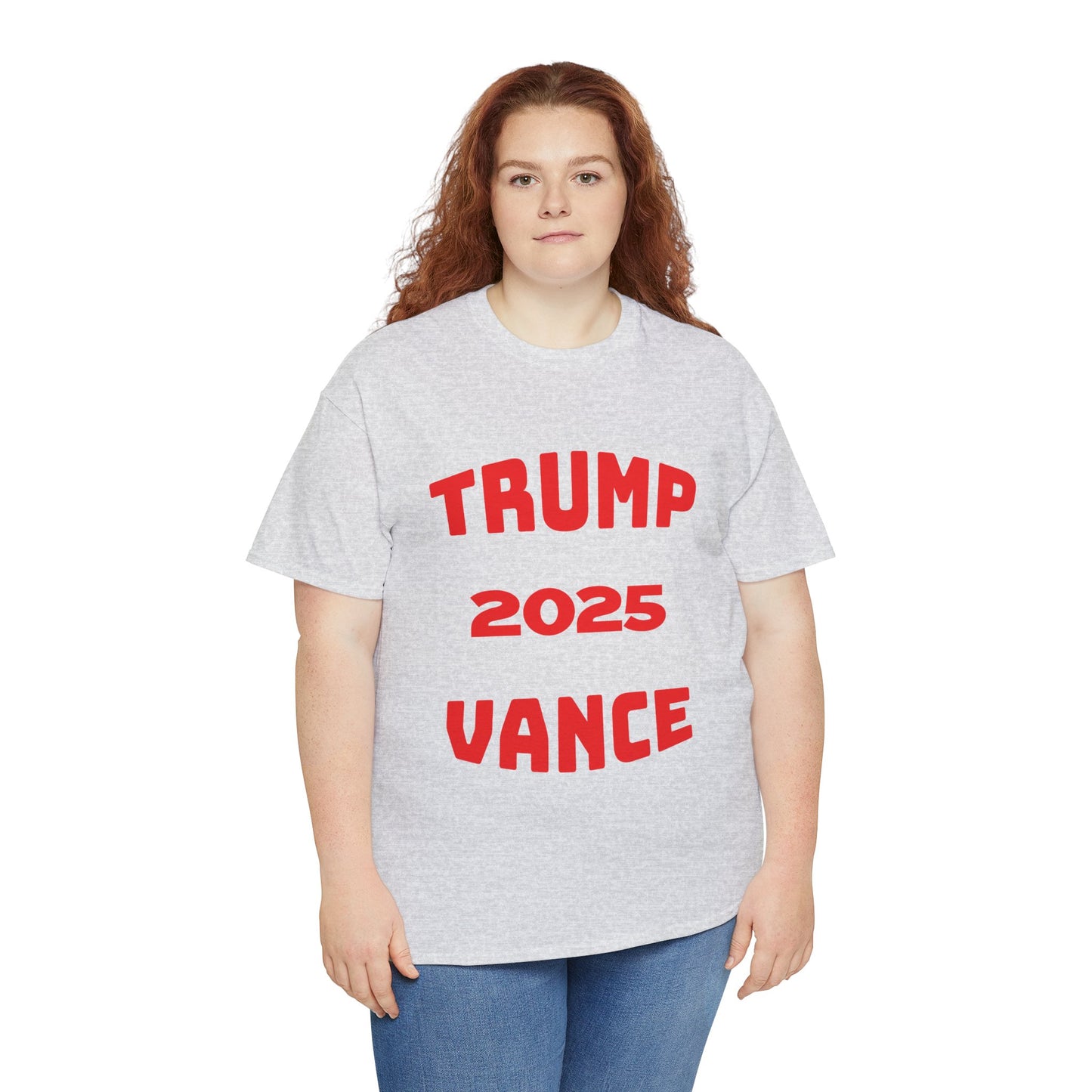 Trump 2025 Vance Unisex Heavy Cotton Tee - Bold Statement T-Shirt for Political Enthusiasts