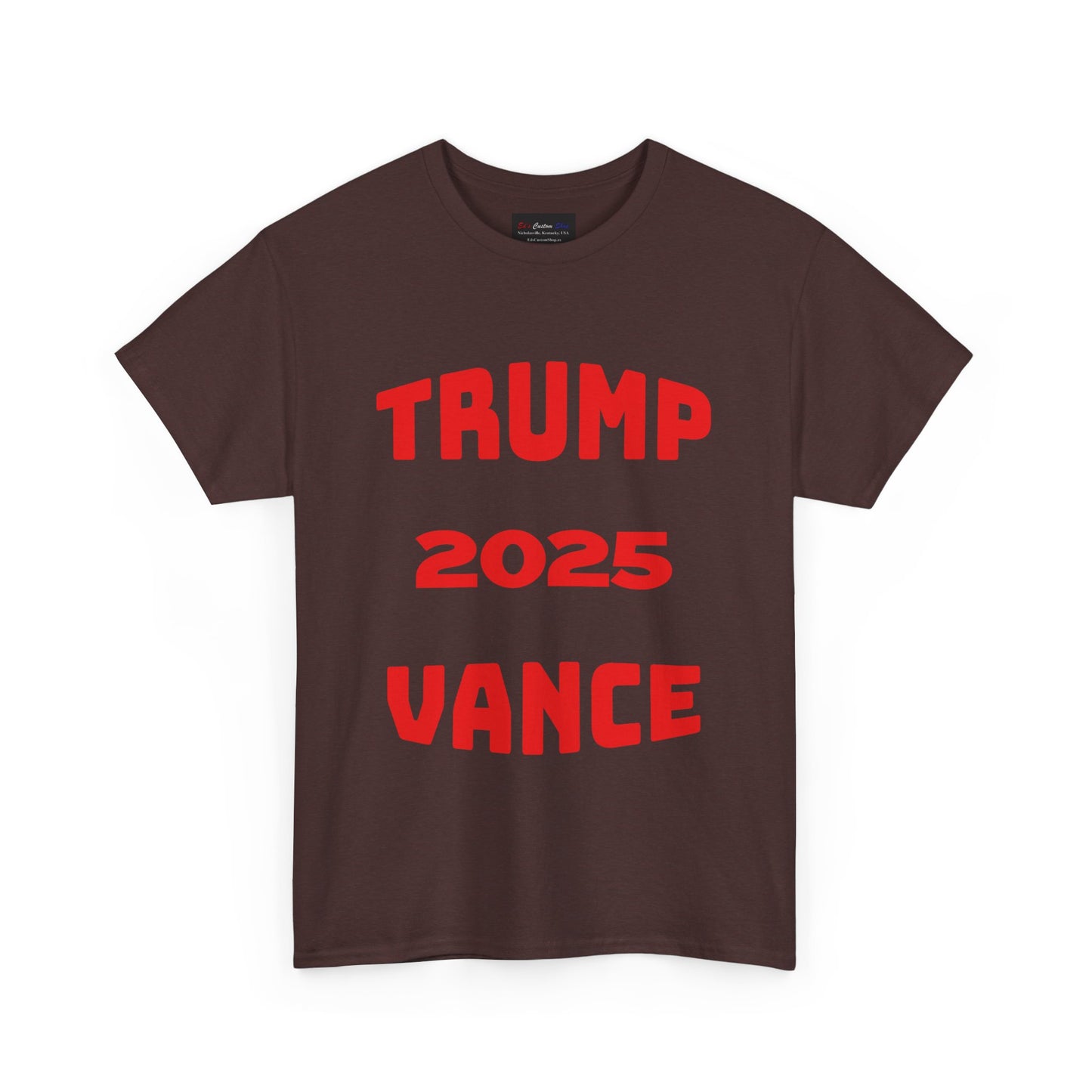 Trump 2025 Vance Unisex Heavy Cotton Tee - Bold Statement T-Shirt for Political Enthusiasts